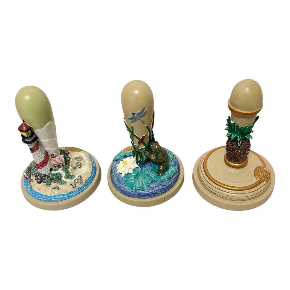 Brown Bag Cookie Art Set of 3 Cookie Stamps Frog , Lighthouse, and Pineapple